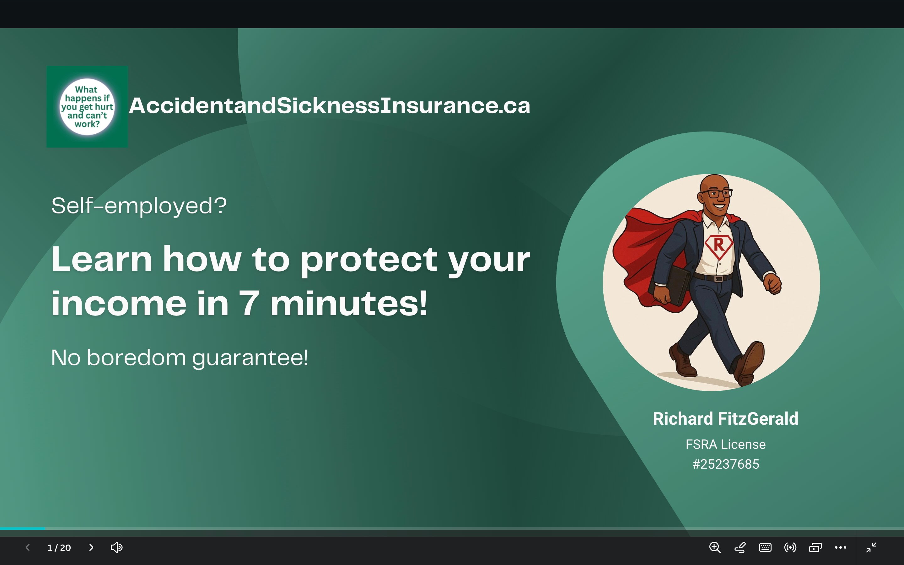 Learn how to protect your income in 7 minutes